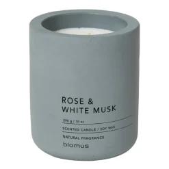 Blomus Fraga geurkaars 55 uur, Rose & White Musk-Flintstone< Geurkaarsen & Aroma Diffusers