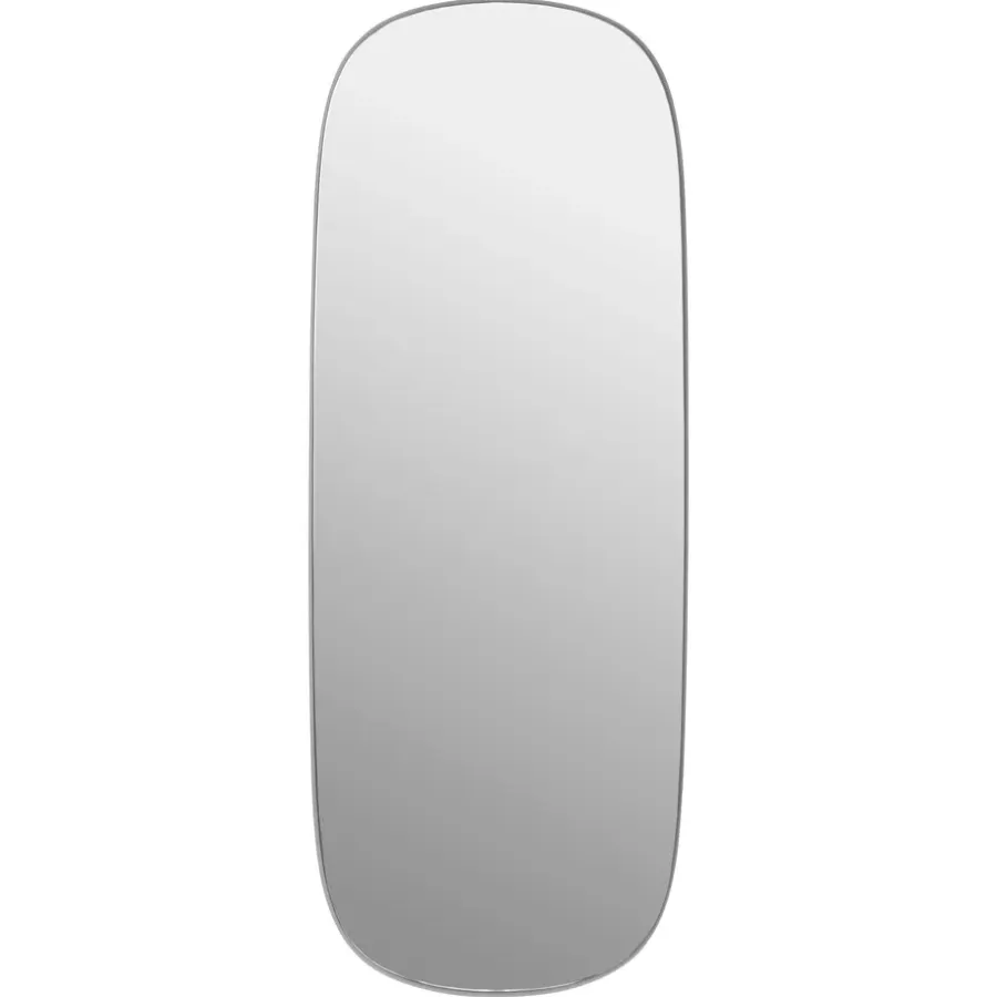 Muuto Framed spiegel groot, Grey-clear, 118x44,5 cm< Wandspiegels