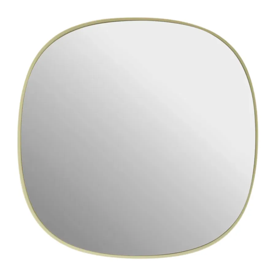 Muuto Framed spiegel, Light yellow-clear, 40x40 cm< Wandspiegels