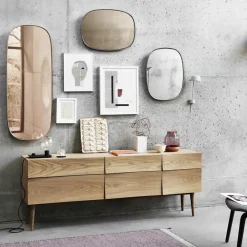 Muuto Framed spiegel, taupe, 59x44 cm< Wandspiegels