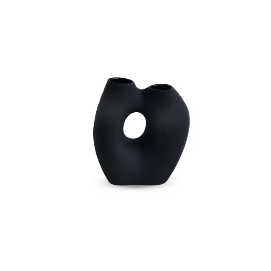 Cooee Design Frodig vaas 20 cm, Black< Vazen