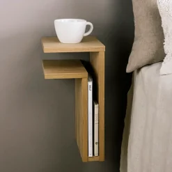 Maze F-shelf muurplank eikenhout, Plank naar links< Planken & Planksystemen