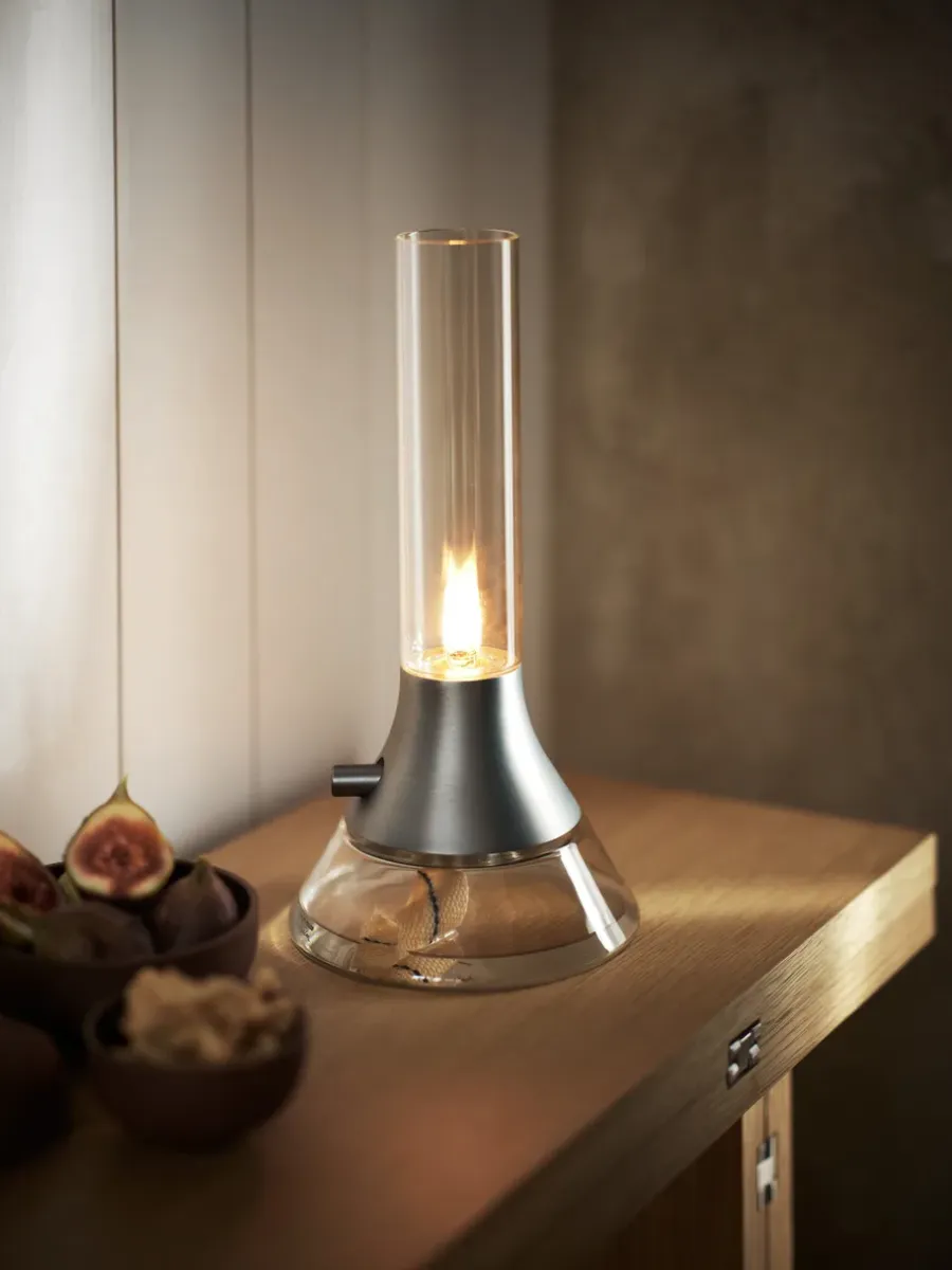 Design House Stockholm Fyr petroleumlamp 31 cm, Transparant-zilver< Olie- & Petroleumlampen