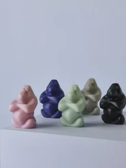 Kosta Boda Gabba Gabba Hey kaars 11,5 cm, Zwart< Kaarsen