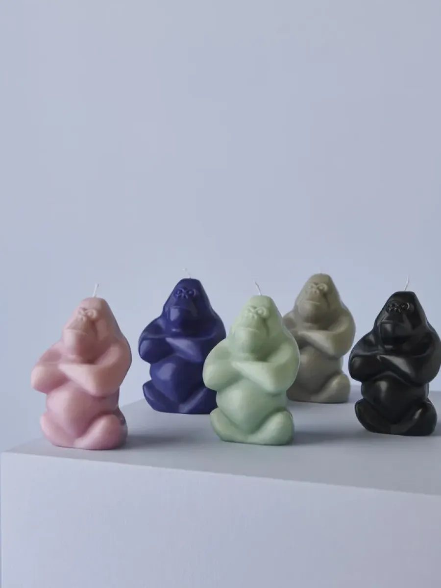 Kosta Boda Gabba Gabba Hey kaars 11,5 cm, Roze< Kaarsen