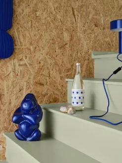 Kosta Boda Gabba Gabba Hey sculptuur 305 mm, Klein blauw< Glaskunst