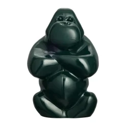 Kosta Boda Gabba Gabba Hey sculptuur 305 mm, Donkergroen< Glaskunst