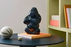 Kosta Boda Gabba Gabba Hey sculptuur 305 mm, Donkergroen< Glaskunst