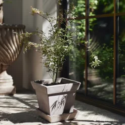 Bergs Potter Gaia raw bloempot, Grey, Ø21 cm< Bloempotten