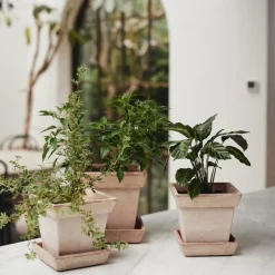 Bergs Potter Gaia raw bloempot, Rosa, Ø21 cm< Bloempotten