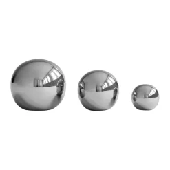 101 Copenhagen Gallery Balls decoratie 3-delig, Chrome< Decoratieve Accessoires