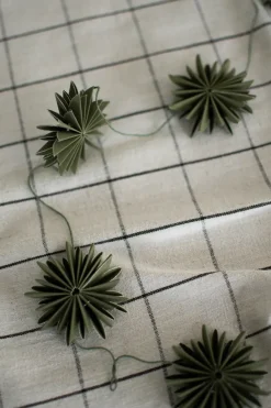 DBKD Garland slinger sneeuwvlok, Groen< Kerstdecoraties