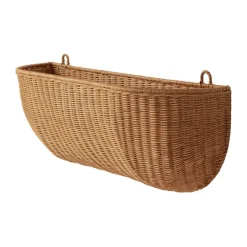 Ferm Living Geflochtene wall pocket wandmand 25x75 cm, Natural< Opbergmanden
