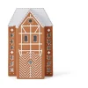 Kähler Gingerbread Waxinelichtjeshouder groot 17 cm, Bruin< Kaarsenhouders & Kaarsenborden