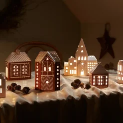 Kähler Gingerbread Waxinelichtjeshouder groot 17 cm, Bruin< Kaarsenhouders & Kaarsenborden