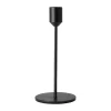 Scandi Living Glare kandelaar 18 cm, Zwart< Kandelaars