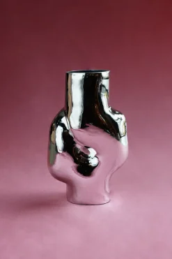 HKliving Gleam vaas high, Chrome< Vazen