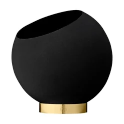 AYTM Globe bloempot Ø21 cm, Black< Bloempotten