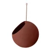 AYTM GLOBE hangende bloempot Ø17 cm h28 cm, Gingerbread< Bloempotten