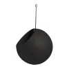 AYTM GLOBE hangende bloempot Ø17 cm h28 cm, Black< Bloempotten