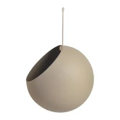 AYTM GLOBE hangende bloempot Ø21 cm h32 cm, Taupe< Bloempotten