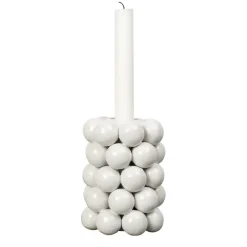 Byon Globe kandelaar 13,5 cm, Wit< Kandelaars