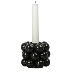 Byon Globe kandelaar 8,5 cm, Zwart< Kandelaars