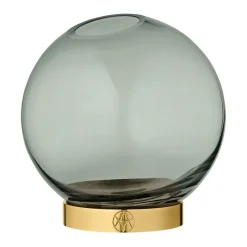 AYTM Globe vaas klein, groen-messing< Vazen
