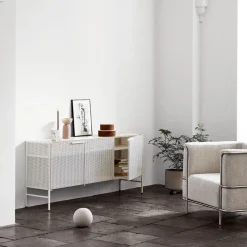 Kristina Dam Studio Grid sideboard, beige< Ladekasten & Dressoirs