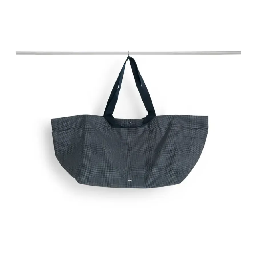 HAY Grid Weekend Bag tas, Dark blue, large< Opbergmanden