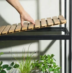 Brafab Grower Greens plantenkast, Zwart, 81x137 cm< Kasten & Vitrines