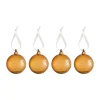 Cooee Design Gry Marble kerstbal Ø8 cm, Cognac< Kerstdecoraties