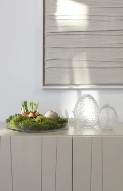 Cooee Design Gry staand ei 16 cm, Clear< Paasdecoratie