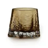 Cooee Design Gry waxinelichtjeshouder Ø8 cm, Cognac< Kaarsenhouders & Kaarsenborden