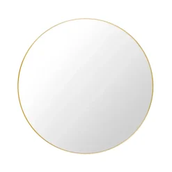 GUBI spiegel, polished brass< Ronde Spiegels|Wandspiegels