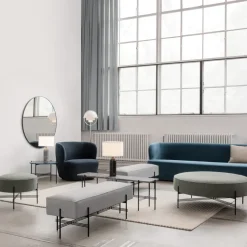GUBI spiegel, polished brass< Ronde Spiegels|Wandspiegels