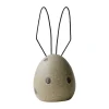 DBKD Haas paasdecoratie H18 cm, Beige dot< Paasdecoratie