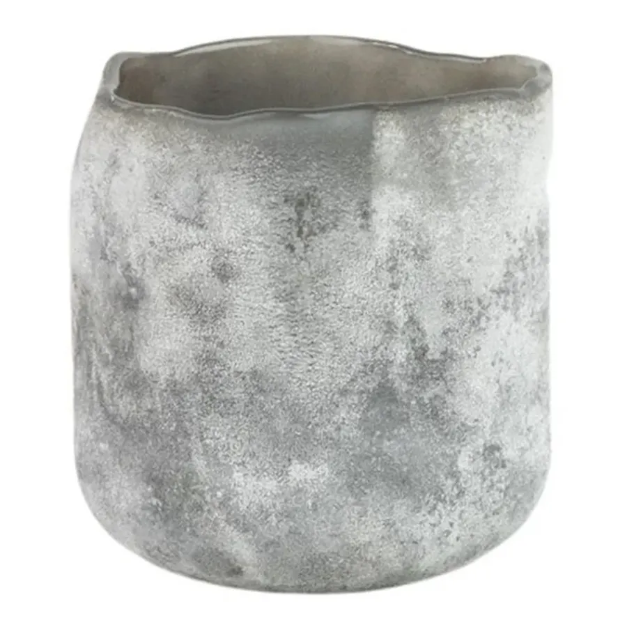 Olsson & Jensen Halde waxinelichtjeshouder 10 cm, Grijs< Kaarsenhouders & Kaarsenborden
