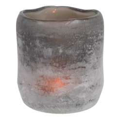 Olsson & Jensen Halde waxinelichtjeshouder 12 cm, Grijs< Kaarsenhouders & Kaarsenborden