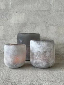 Olsson & Jensen Halde waxinelichtjeshouder 12 cm, Grijs< Kaarsenhouders & Kaarsenborden