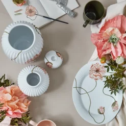 Kähler Hammershøi Poppy kandelaar Ø7,5 cm, Wit< Kandelaars