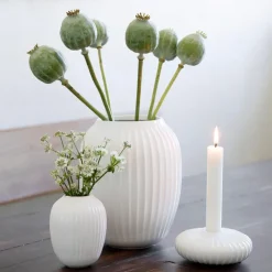 Kähler Hammershøi vaas middel, white (wit)< Vazen