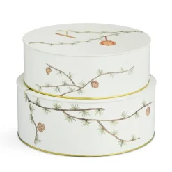 Kähler Hammershøi voorraadpot kerst 2-pack, Wit< Kerstdecoraties