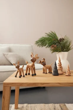 Spring Copenhagen Happy decoratie hond, Eikenhout< Houten Beelden