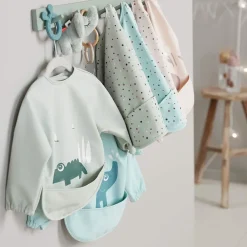 Done by deer Happy Dots slabbetje met mouw, Groen< Kinderkamer Interieuraccessoires|Kinderkamer Interieuraccessoires