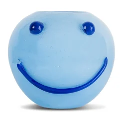 Byon Happy vaas 25 cm, Blauw< Vazen