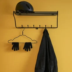 Maze Hat Rack hoedenplank, zwart< Garderobehaken & Hoedenplanken