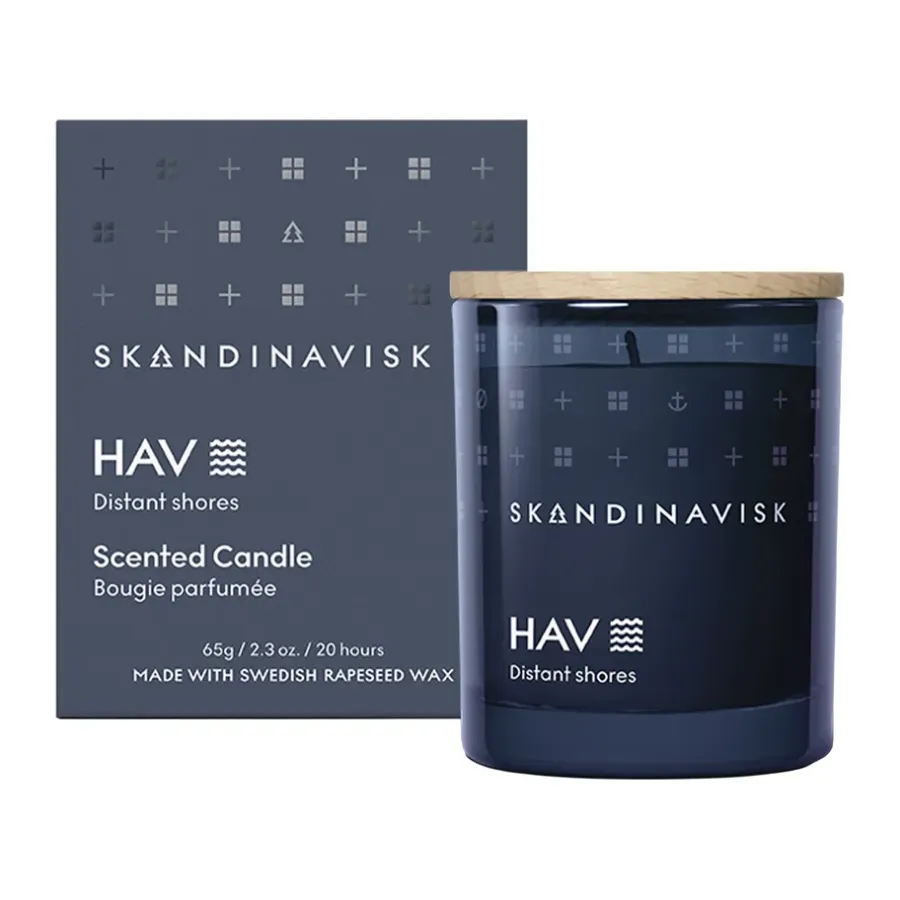 Skandinavisk Hav geurkaars met deksel, 65 g< Geurkaarsen & Aroma Diffusers