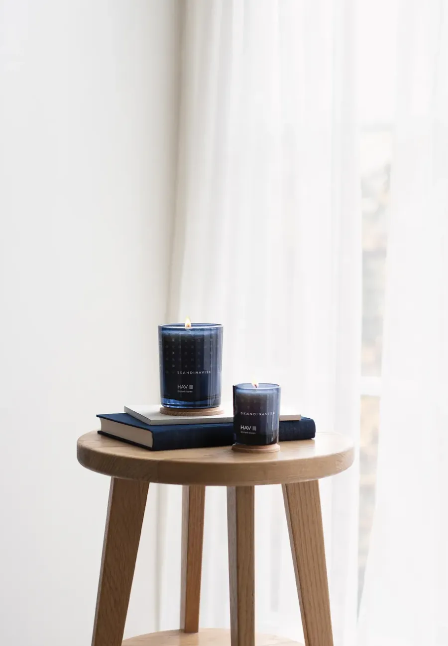 Skandinavisk Hav geurkaars met deksel, 65 g< Geurkaarsen & Aroma Diffusers