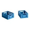 HAY Colour Crate Mini 2-pack 13x17 cm, Electric blue< Opbergmanden